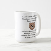 Mug Amusante Musique d'ours (Devant droit)