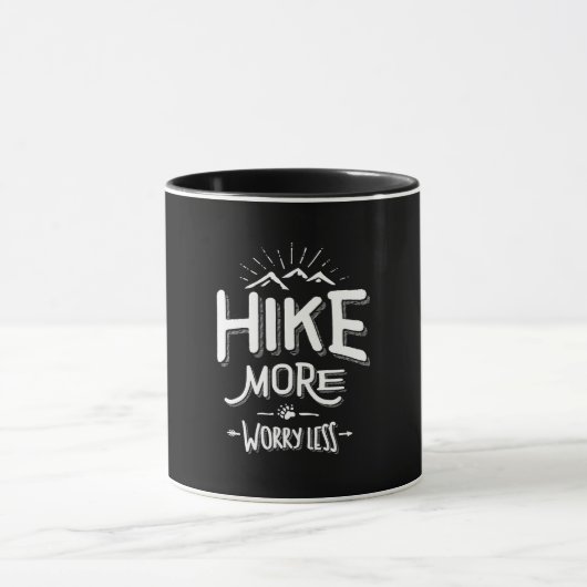 Mug Amusante nouveauté Randonnée T Chemise Hike Plus I (Centre)