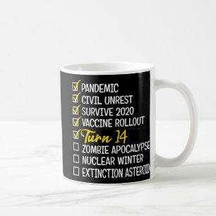 Mug Amusants 14e anniversaire Cadeau 14 ans Vieux Quar
