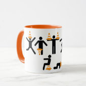 Mug Amusants chantier de construction Concordance de l (Devant gauche)