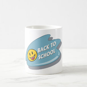 Mug Amusants de retour à l'école visage souriant