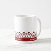 Mug Amusants en rouge (Devant droit)