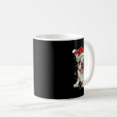Mug Amusants Français Chien Chien Chien Arbre Lumières (Devant droit)