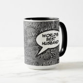 Mug Amusants mariés Cool moderne noir et blanc (Devant droit)