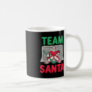 Mug Amusants Noël Père Noël gardien de but de hockey s