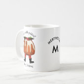 Mug Amusants Pudding Personnalisé Joyeux Monogramme de (Devant gauche)