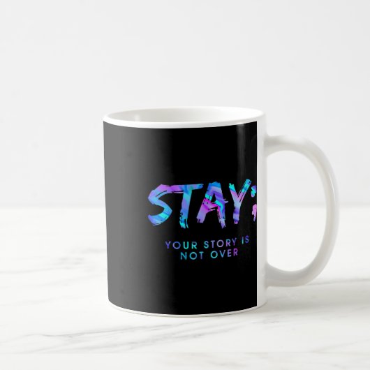 Mug Amusants Restez votre histoire pas fini (Droite)
