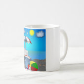 MUG AMUSEMENT À LA PLAGE (Devant droit)