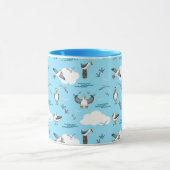 Mug Amusement cool Flock de mouettes Ciel bleu et nuag (Centre)
