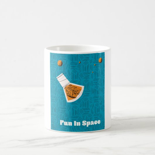 Mug Amusement dans l'espace Affiche spatiale vintage (Centre)