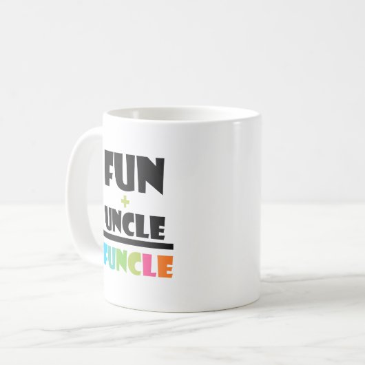 Mug Amusement de définition de Funcle+oncle drôle (Devant gauche)