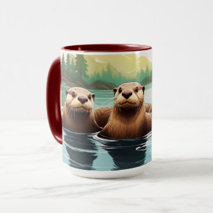 Mug Amusement de la famille Otter