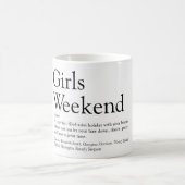 Mug Amusement de week-end pour filles Définition perso (Centre)