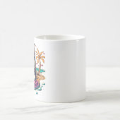 Mug Amusement d'été avec un Cool Husky Dog mignon en p (Centre)