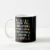 Mug Amusement dû à l'inflation c'est mon laid pour Noë (Gauche)