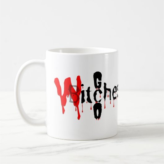 Mug Amusement éffrayant : 'Go Witches' Halloween 🧙   (Gauche)