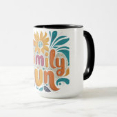 Mug Amusement en famille (Devant droit)