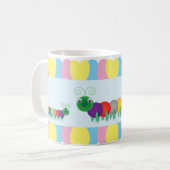Mug Amusement et chenilles mignonnes (Devant gauche)