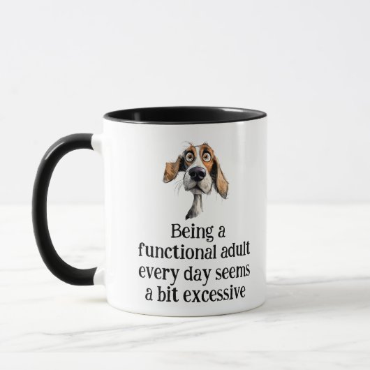 Mug Amusement Être Un Adulte Fonctionnel Chaque Jour C (Gauche)