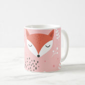 Mug Amusement Fox : Motif de forêt mignon (Devant droit)