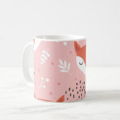 Mug Amusement Fox : Motif de forêt mignon (Devant gauche)