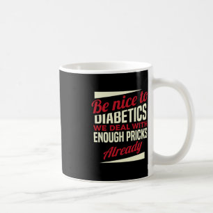 Mug Amusement Type 1 Diabète T1D Sensibilisation au di
