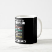 Mug Amuser ma journée parfaite comme joueur vidéo pro (Devant droit)