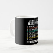 Mug Amuser ma journée parfaite comme joueur vidéo pro (Devant gauche)