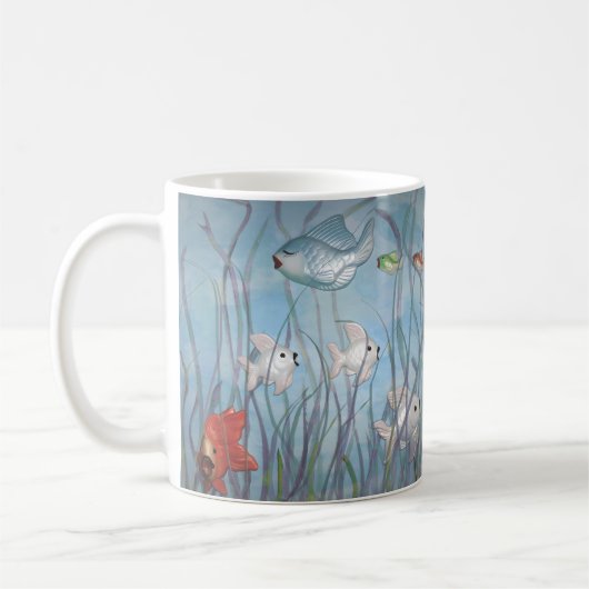 Mug amusez-vous avec le poisson de la marque (Gauche)