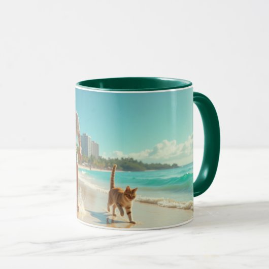 Mug Amusez-vous ensemble à la plage (Devant droit)