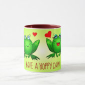 Mug Amusez-vous un jour de Hoppy amusant Cartoon Frogs (Centre)