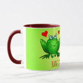 Mug Amusez-vous un jour de Hoppy amusant Cartoon Frogs (Gauche)