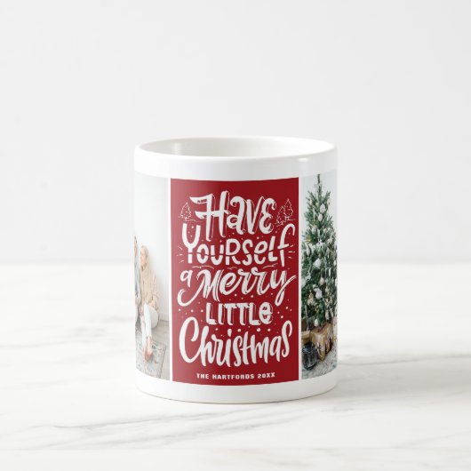 Mug Amusez-vous un joyeux petit Noël photo rouge (Centre)