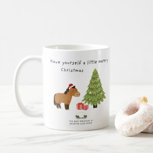 Mug Amusez-vous un peu de mouton de Noël (Avec donut)