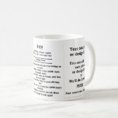 Mug Amy, l'origine et la signification et votre photo (Devant droit)