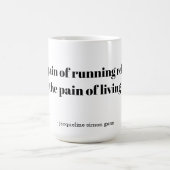 Mug An inspirational quote for runners (Centre)