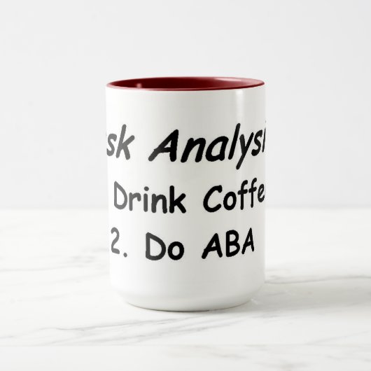 Mug Analyse des tâches: Café et ABA (Centre)