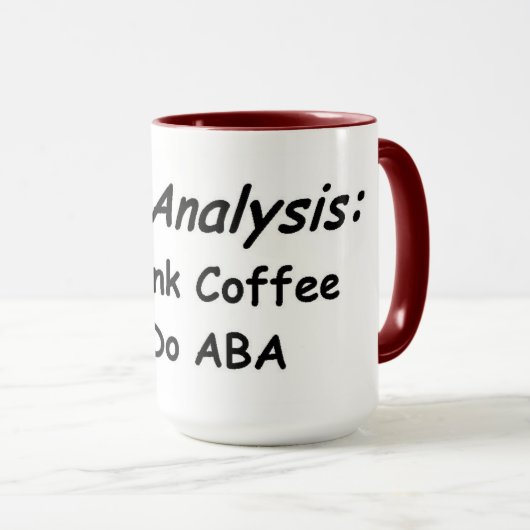Mug Analyse des tâches: Café et ABA (Devant droit)