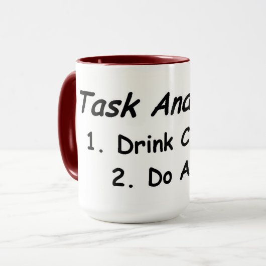 Mug Analyse des tâches: Café et ABA (Devant gauche)