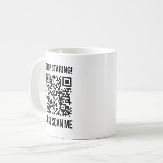 Mug Analyser mon code QR pour un démarrage motivant (Devant gauche)