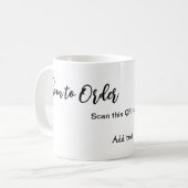 Mug Analyser pour commander analyser le code QR ajoute (Devant gauche)