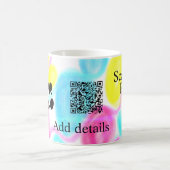 Mug Analyser pour payer ajouter Q R logo de l'entrepri (Centre)