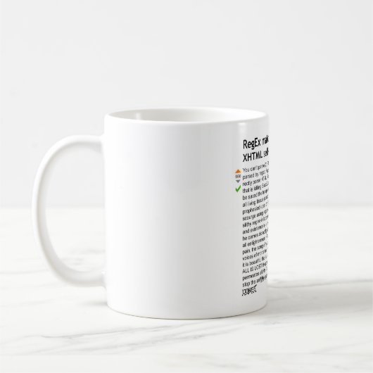 Mug Analysez le HTML avec Regex - élégant le poney (Gauche)
