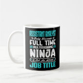 Mug Analyste adjoint Multitasker Titre du travail Comp (Gauche)