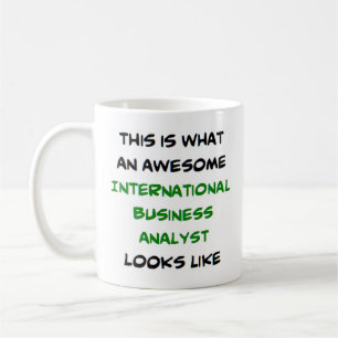 Mug analyste d'affaires international, génial