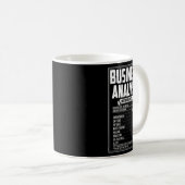 Mug Analyste d'affaires - Valeur nutritive (Devant droit)
