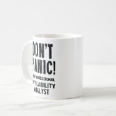 Mug Analyste de disponibilité (Devant gauche)