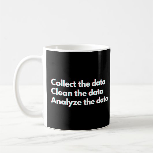 Mug Analyste de données Citation drôle de travail de d (Gauche)