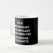 Mug Analyste de données I Je fais des graphiques et de (Devant gauche)