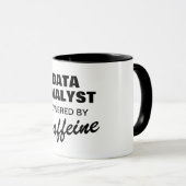 Mug Analyste de données propulsé par la caféine drôle (Devant droit)